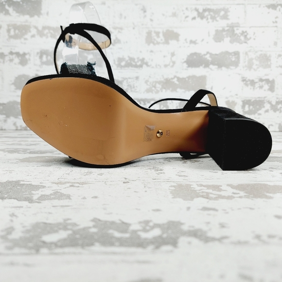 New PELLE MODA Ames Black Leather Ankle Strap Platform Sandal V804 - Picture 8 of 14